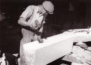 023 1954 Dombaubruch Gesimsstein für Jochenstein Ennsbrunner FO 3_88