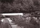 034 1934 Walzentransport auf 2 Rollwagen mit Gebus Lok P A4_64